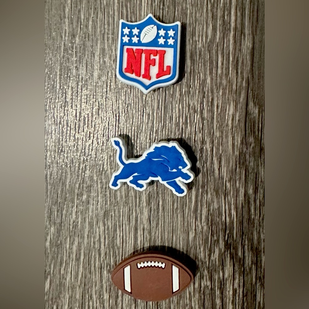 NFL Detroit Lions Football Croc Charm Jibbitz